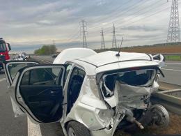 Wypadek na A4 w rejonie Sarn Wielkich. Cztery osoby ranne, w tym 7-letnie dziecko