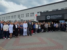 W hołdzie dla zamordowanego lekarza i przeciwko narastającej agresji wobec medyków
