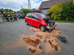 Wypadek na ul. Elektryków w Opolu. Jedna osoba w szpitalu