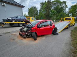 Wypadek na ul. Elektryków w Opolu. Jedna osoba w szpitalu