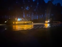 Samochód wypadł z drogi w Grodźcu