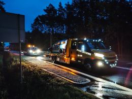 Samochód wypadł z drogi w Grodźcu