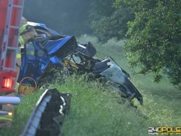Policja poszukuje świadków i autora nagrania wypadku śmiertelnego na DK46 (WIDEO)