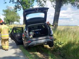 Zderzenie na DK46 pod Pakosławicami. Lądował LPR