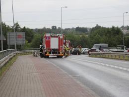 Na ślimaku kolizja za kolizją. Wina po stronie rozlanej substancji
