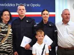 Nowi policjanci w garnizonie opolskim - uroczyste ślubowanie za nimi