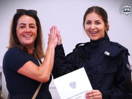 Nowi policjanci w garnizonie opolskim - uroczyste ślubowanie za nimi