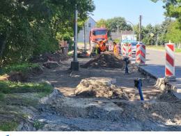 Rozpoczęła się budowa drogi dla pieszych i rowerów przy ul. Częstochowskiej
