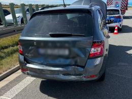 Seria zdarzeń na autostradzie A4. Motocyklista w szpitalu, dwie kolizje kilka minut później