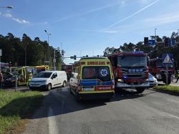 Zderzenie karetki i busa na obwodnicy Opola. Interweniował śmigłowiec LPR