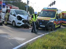 Zderzenie karetki i busa na obwodnicy Opola. Interweniował śmigłowiec LPR
