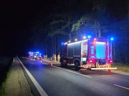 Wypadek na DK45. Kierowca w szpitalu