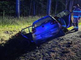 Wypadek na DK45. Kierowca w szpitalu