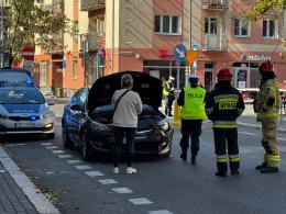Wypadek na skrzyżowaniu Reymonta i Kościuszki w Opolu