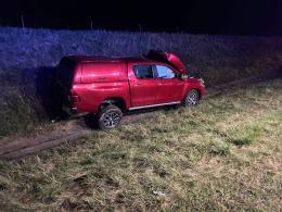 Zderzenie samochodu z łosiem na autostradzie A4
