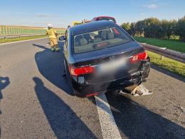 Karambol czterech pojazdów na A4 za Górą św. Anny