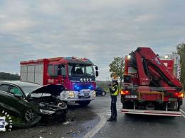 Uwaga na drogach -kolizja na DK39 przypomina o ostrożności w jesiennych warunkach