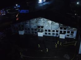 Pożar w Fałkowicach. Spłonęło ponad 130 000 kur (AKTUALIZACJA) (WIDEO)