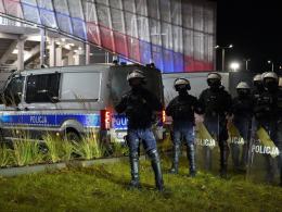 Policyjne zabezpieczenie meczu Odra Opole - Ruch Chorzów