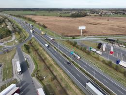 Tymczasowe zmiany ruchu na A4 w rejonie MOP Prószków i Przysiecz