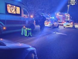  Potrącenie pieszego-policjant po służbie udzielił pierwszej pomocy