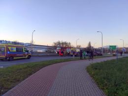 Zderzenie trzech samochodów na ul. Okulickiego w Opolu