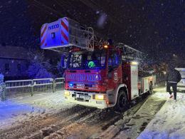 104 interwencje straży po intensywnych opadach śniegu