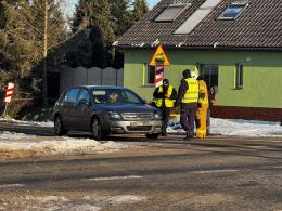 Zderzenie pojazdów w Lubrzy. Jeden z kierowców trafił do szpitala