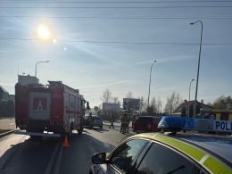 Zdarzenie drogowe na DK39 w Namysłowie