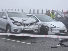 Trwają czynności służb po tragicznym zdarzeniu na A4. Droga wciąż zablokowana WIDEO