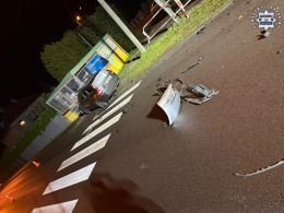 Wypadek na skrzyżowaniu ul. Grunwaldzkiej i Kraszewskiego w Namysłowie