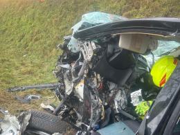 Prokuratura bada tragiczny wypadek pod Strzeleczkami. Zginęło nienarodzone dziecko
