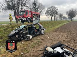 Prokuratura bada tragiczny wypadek pod Strzeleczkami. Zginęło nienarodzone dziecko
