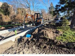 Nowa infrastruktura pieszo-rowerowa przy ul. Batalionów Chłopskich. Trwają pierwsze prace