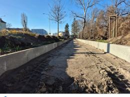 Nowa infrastruktura pieszo-rowerowa przy ul. Batalionów Chłopskich. Trwają pierwsze prace