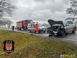 Zmarła 49-latka poszkodowana w wypadku na DW409 między Dobrą a Strzeleczkami