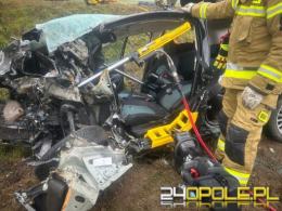 Zmarła 49-latka poszkodowana w wypadku na DW409 między Dobrą a Strzeleczkami
