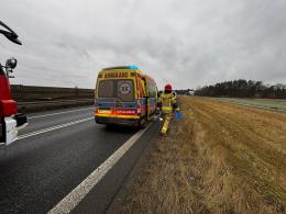 Zderzenie dwóch samochodów na obwodnicy obok Turawa Park. Siedem osób w pojazdach