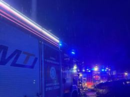 Pożar samochodu w Zdzieszowicach. Cztery zastępy w akcji