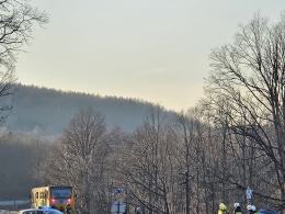 Zderzenie czeskiego pociągu z samochodem w Pokrzywnej