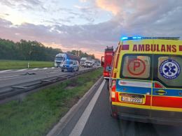 Wypadek na A4 pod Przylesiem. Utrudnienia w kierunku Wrocławia