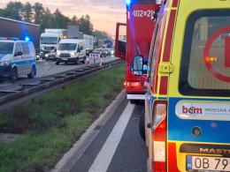 Wypadek na A4 pod Przylesiem. Utrudnienia w kierunku Wrocławia
