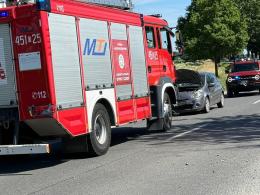 Wypadek na DW454. Są utrudnienia w ruchu