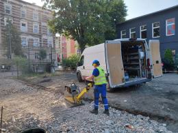Remont wjazdu na parking przy ul. Sienkiewicza 21