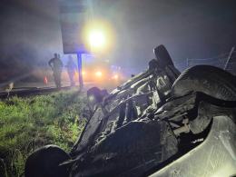 Samochód wjechał do rowu w Solarni. Jedna osoba trafiła do szpitala