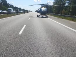 Trzy zdarzenia na A4. Dachowanie i kolizje na obu jezdniach