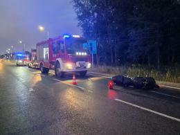 Zdarzenie z udziałem motocyklisty na DK45 w Jełowej