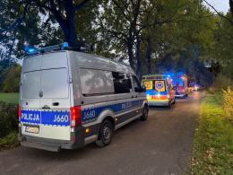 29-latek uderzył samochodem w drzewo na trasie Regulice-Bykowice