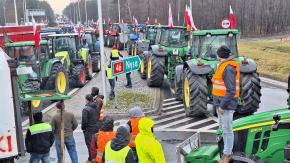 Trwa opolski strajk rolników. Utrudnienia na drogach