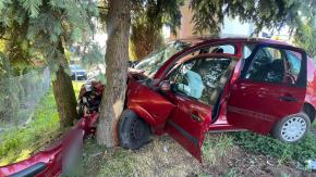 Wypadek w Michalicach - dwie młode osoby w szpitalu
